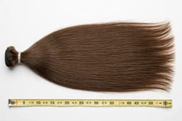 Tóc nối cao cấp dài 50cm, màu nâu tự nhiên — ảnh 3